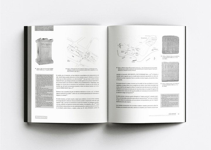 DISEÑO EDITORIAL. FORA HISPANIAE. PAISAJE URBANO, ARQUITECTURA, PROGRAMAS DECORATIVOS Y CULTO IMPERIAL EN LOS FOROS DE LAS CIUDADES HISPANORROMANAS