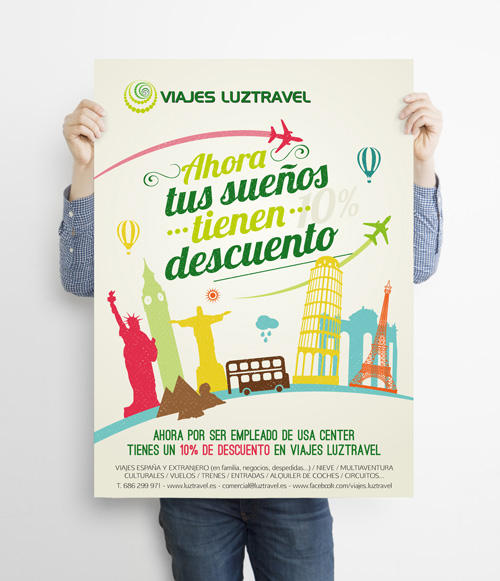 VIAJES LUZ TRAVEL. CARTEL