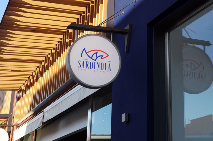 RESTAURANTE SARDINOLA. RÓTULO
