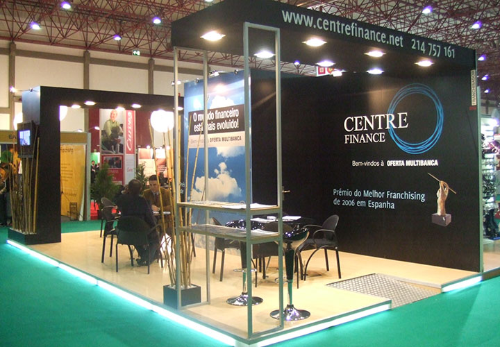 CENTRE FINANCE. STAND PARA LA FERIA INTERNACIONAL DE LA FRANQUICIA EN VALENCIA