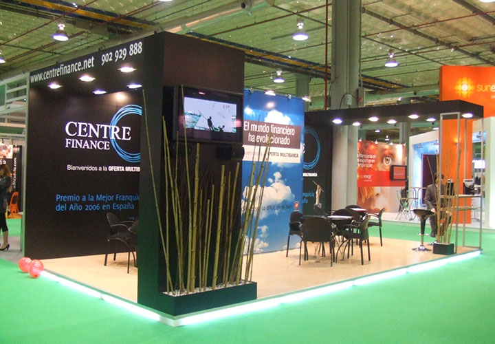 CENTRE FINANCE. STAND PARA LA FERIA INTERNACIONAL DE LA FRANQUICIA EN VALENCIA