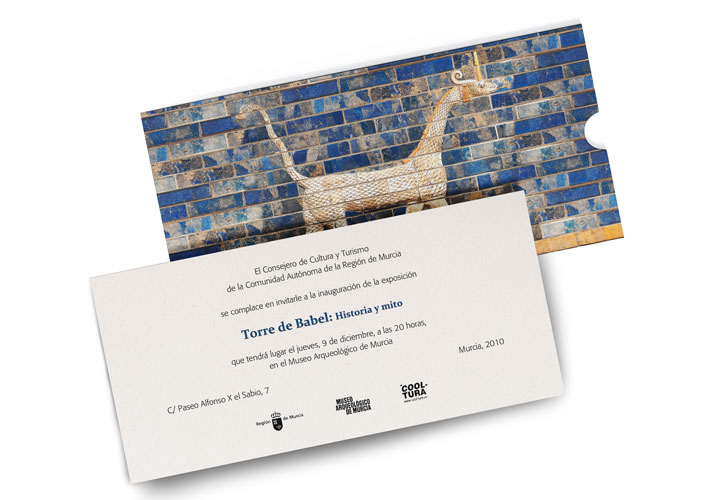 INVITACIÓN. EXPOSICIÓN. TORRE DE BABEL. HISTORIA Y MITO